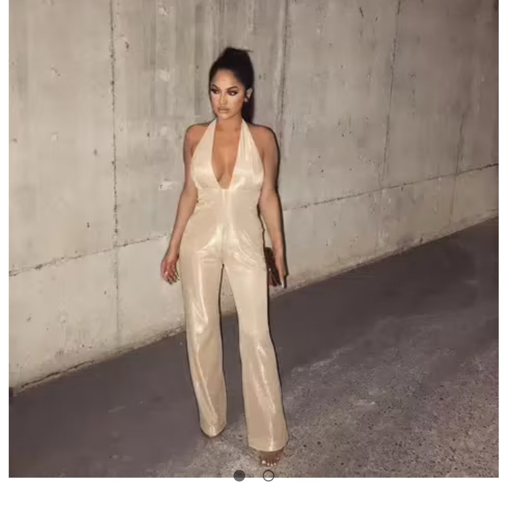 Meshki Gold Jumpsuit